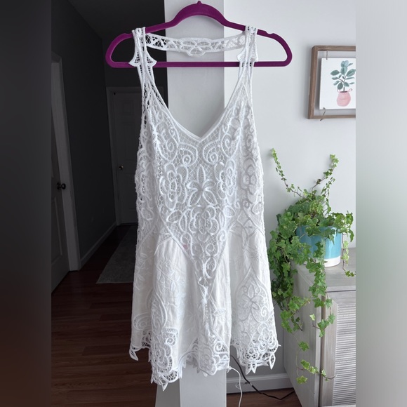 FREE PEOPLE Victoria Mini Dress in White - Picture 2 of 7